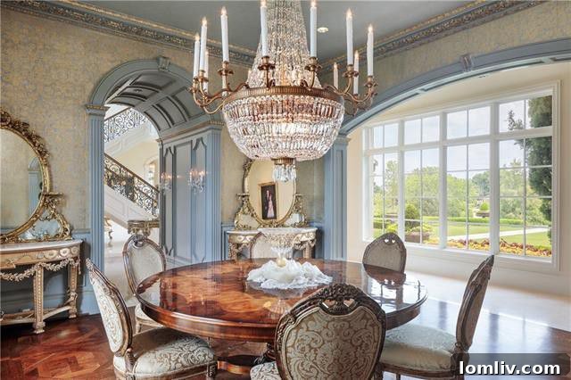 Exquisite Dining Room Chandelier Sourced from a Mississippi Government Building