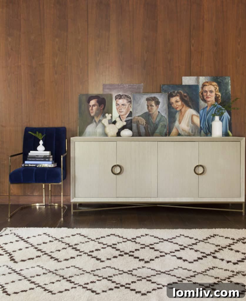 Scout Design Unveils 5 Must-See Home Trends 4 The Monarch Credenza - Grasscloth Texture by Scout Design