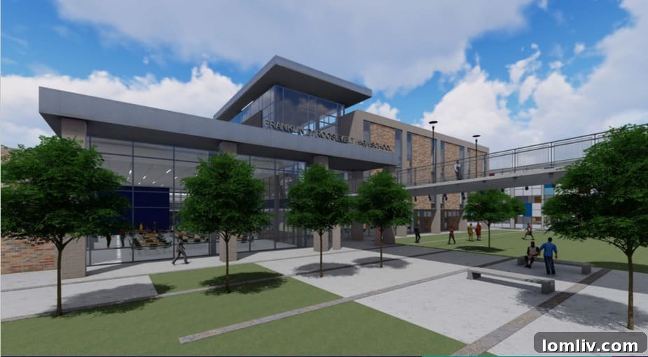 Roosevelt High Breaks Ground on Modernization Project This Month 2 Franklin D. Roosevelt High School Renovation