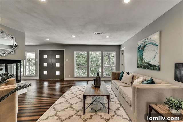 Roosevelt High Breaks Ground on Modernization Project This Month 7 Bamboo Wood Floors and Living Area