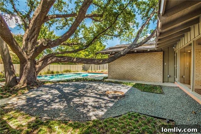 Stunning private swimming pool and landscaped backyard