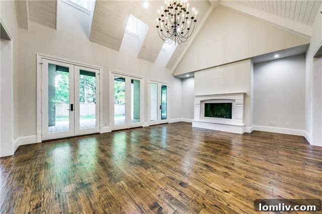 Luxurious master bathroom with modern fixtures and spacious layout