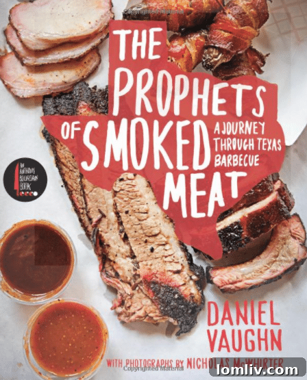The Prophets of Smoked Meat cookbook cover, a visual journey through Texas BBQ.