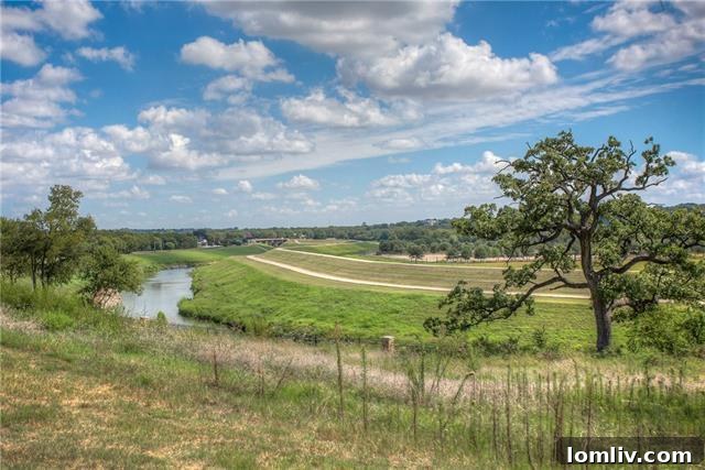 Scenic View of Trinity River from Riverbend Bluffs Community