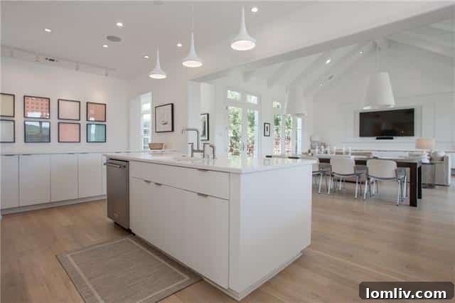 Detail of Custom Kitchen Cabinetry and Modern Design