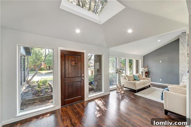 Modern Fireplace and Living Area