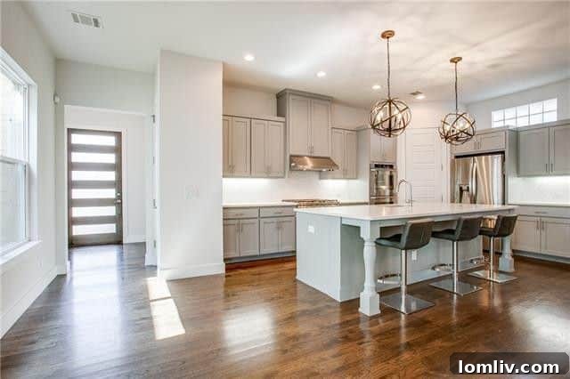 Modern kitchen in Glencoe Park luxury home