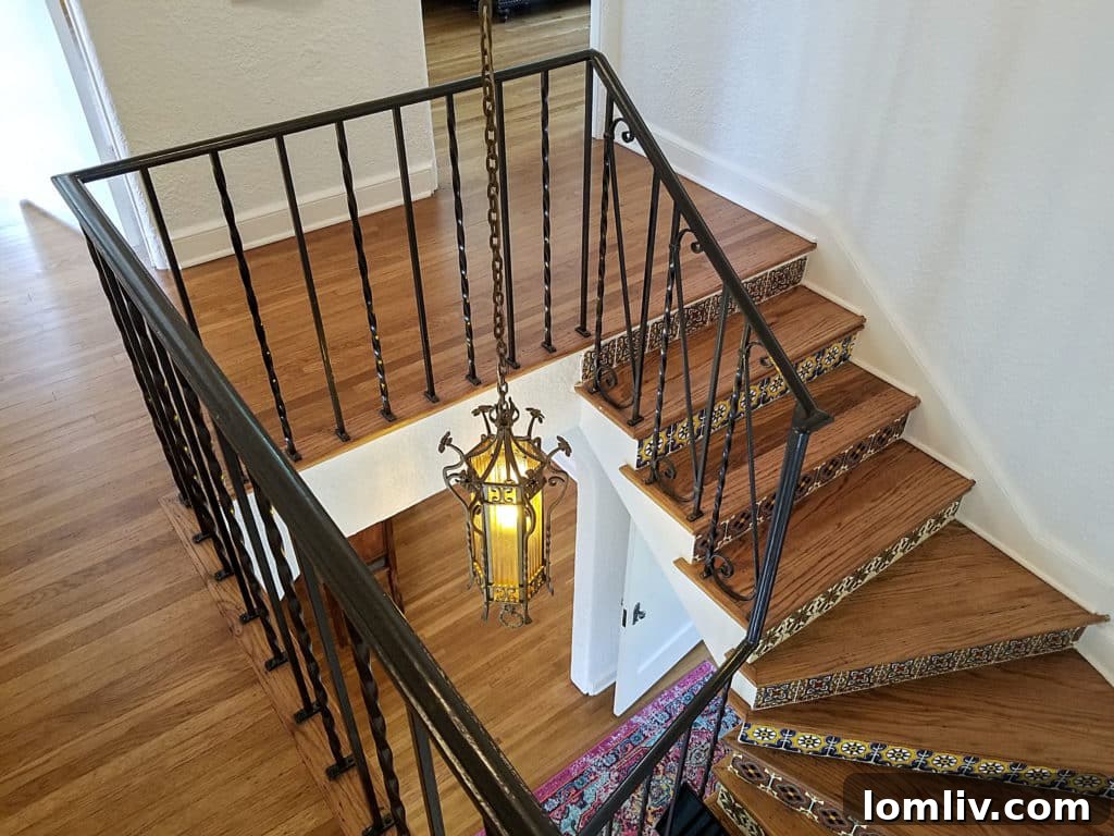 Sunroom Mirror Reflecting Courtyard in Historic Hutsell Home