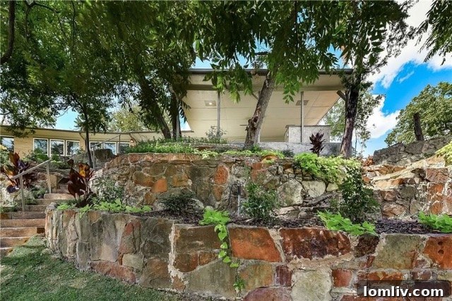 Spacious two-car garage with workbench in a Dallas home