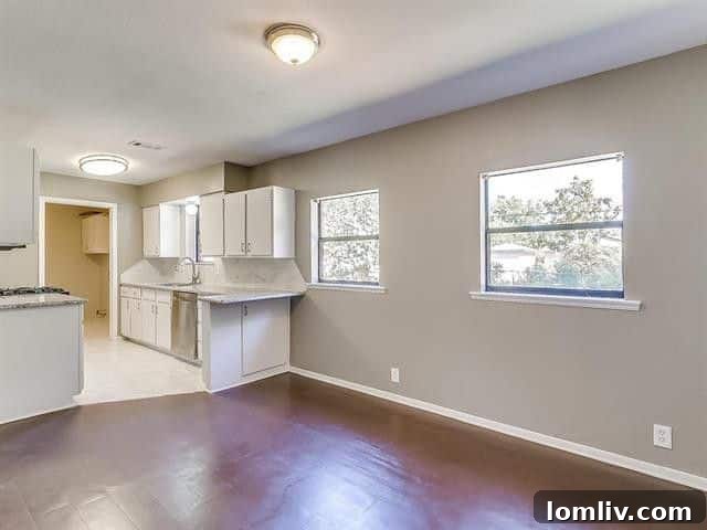 Modern Kitchen with Granite Countertops in Burleson Home