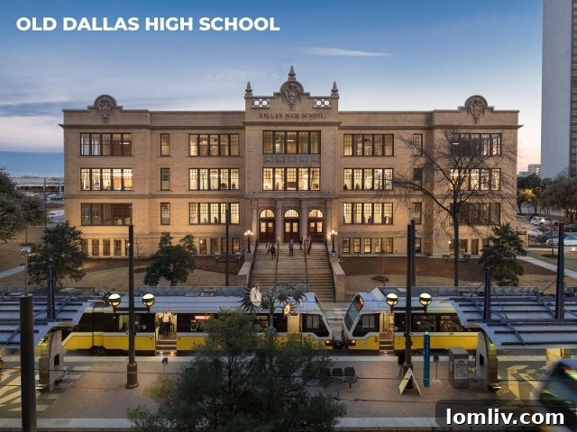 AIA Dallas Celebrates Local Architectural Excellence 8 The beautifully restored Old Dallas High School, showcasing its intricate architectural details preserved by Merriman Anderson Architects.