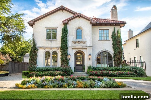 Interior view of modern kitchen and vaulted living room at 7010 Stone Meadow Dr.