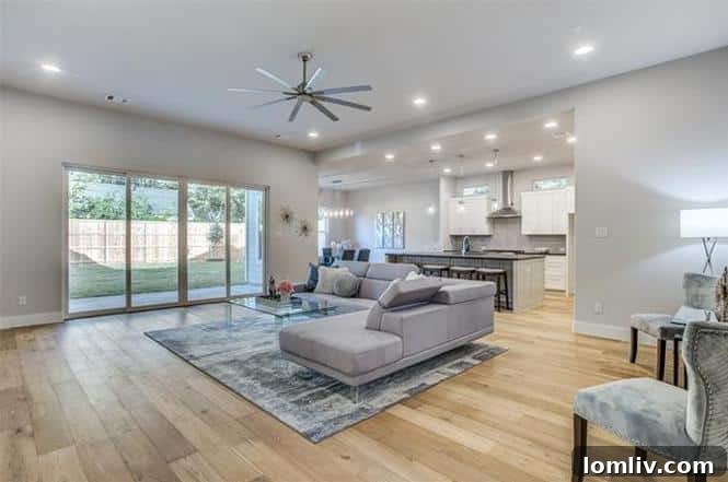 Monticello Park's Newest Jewel by JLD Custom Homes 3 Interior view of a modern living space with high ceilings in a JLD Custom Home