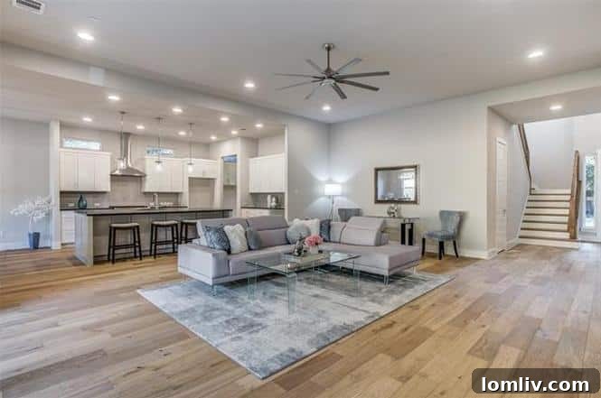 Monticello Park's Newest Jewel by JLD Custom Homes 4 Open-concept kitchen and dining area in a luxury Monticello Park home