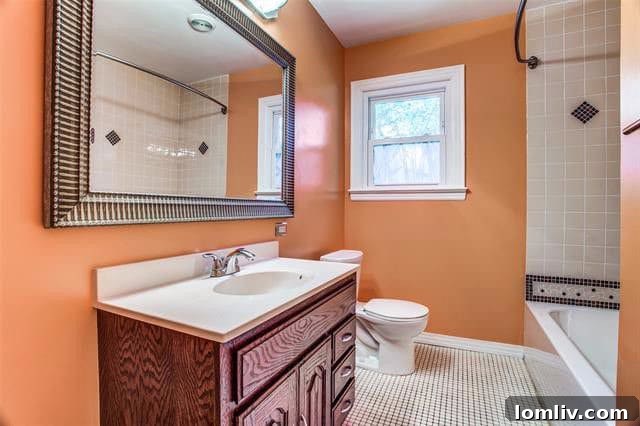 Updated Bathroom at 961 Peavy Road Dallas