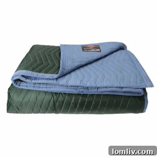 Heavy-duty moving blanket for protecting perishable food during power outages and other multi-use applications