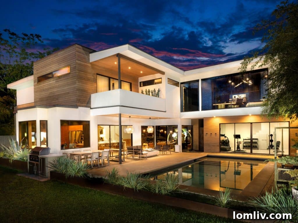 A stunning treehouse-inspired modern home at 7102 Pasadena, featured on the Lakewood Home Festival.