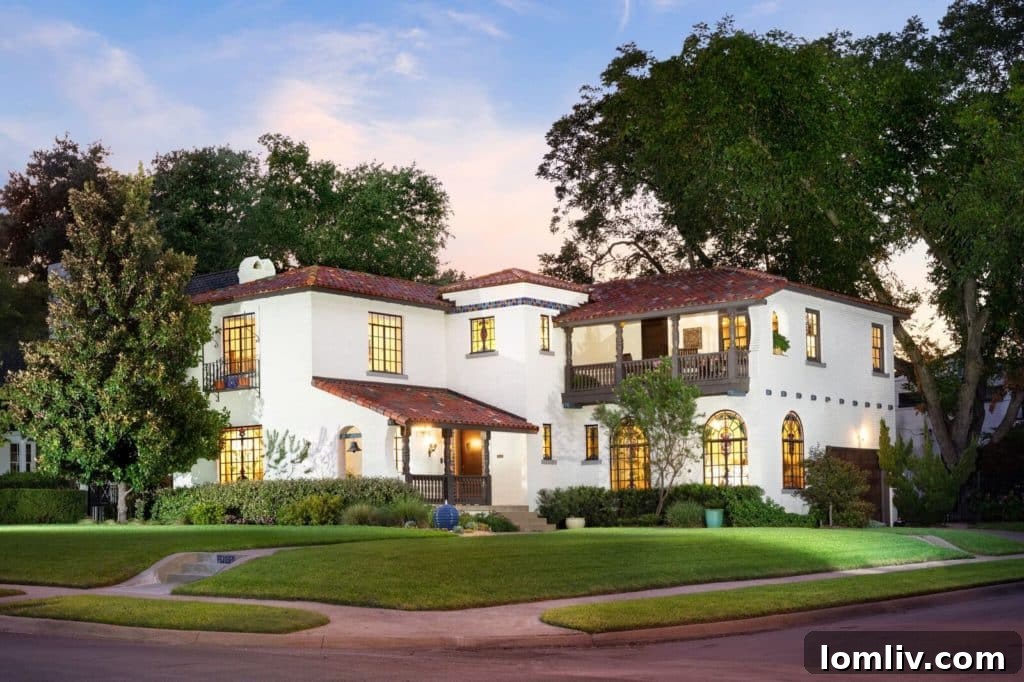 Remastered 1929 Spanish Colonial Hutsell home at 7038 Lakewood Boulevard.