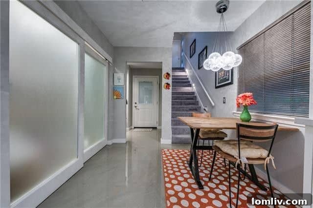 Spacious upper-level master bedroom at 10427 Coleridge Street with flex space