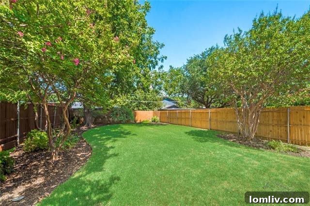 Lush gardens and backyard space in Spring Creek
