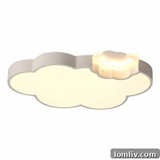 Cartoon Cloud Ceiling Lamp for Children's Room