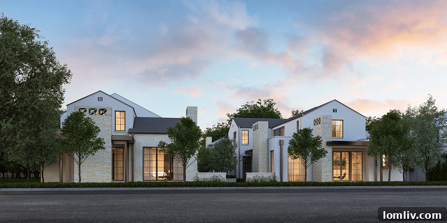 Courtyard homes exterior at Preston Hollow Village