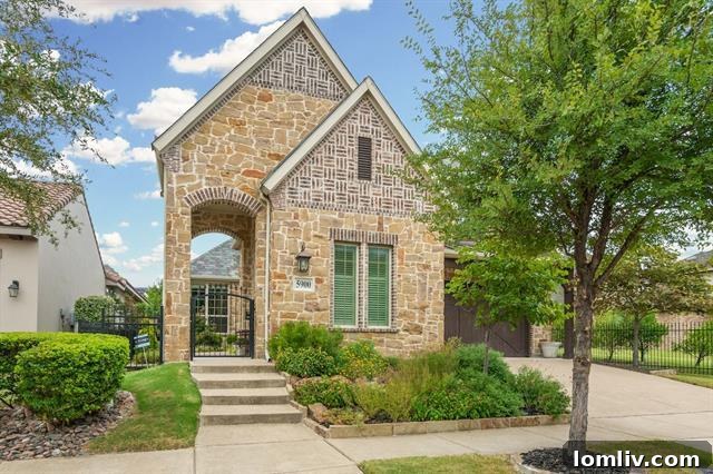 Luxury Home Exterior with Gated Courtyard in Craig Ranch, McKinney