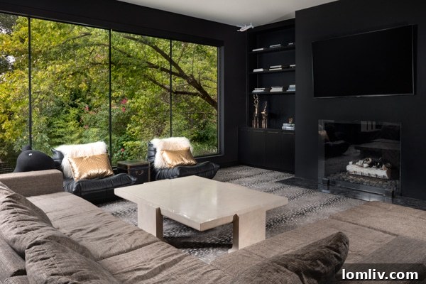 Spacious Modern Family Room with Natural Light