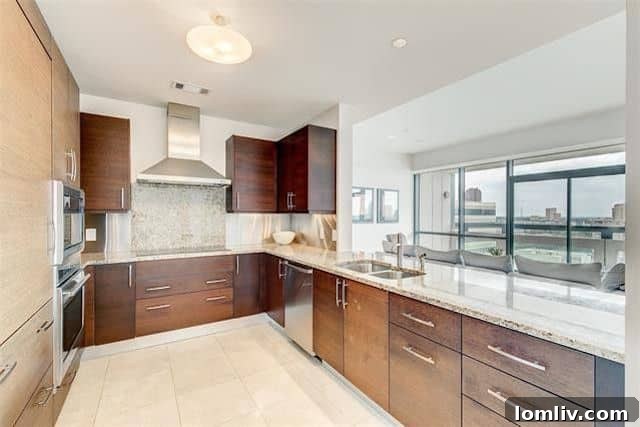 Luxury Kitchen Dallas Condo Centrum Tower