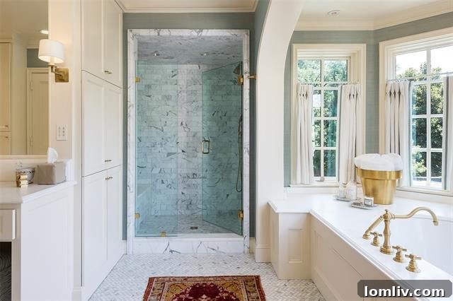 Hal Thomson Tudor Masterpiece: A Landmark Listing 10 4209 Bordeaux - Spacious Master Bathroom with Bathtub