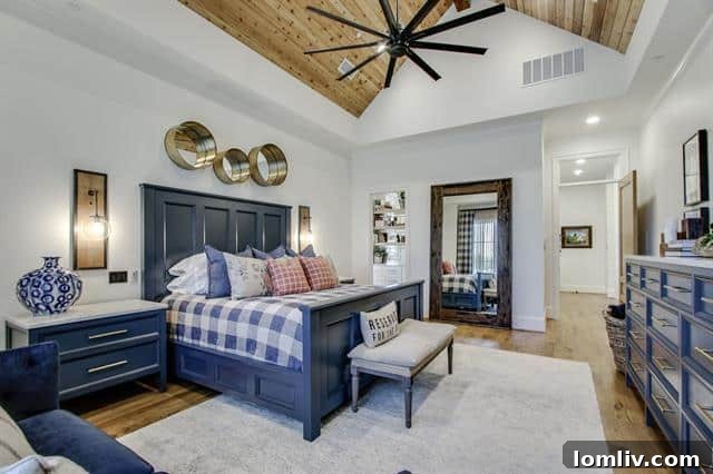 Cozy Corner in a Heath Farmhouse Bedroom