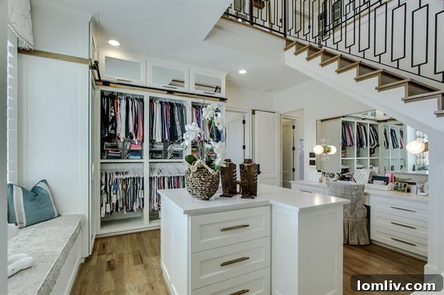 Two-Story Walk-in Closet for Fashion Collections