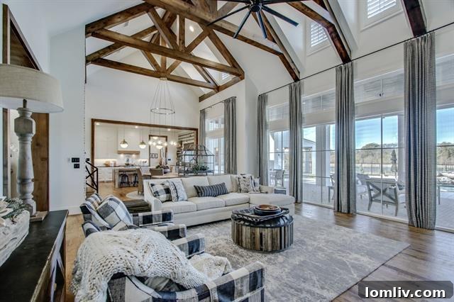 Luxurious Living Room with Custom Furniture