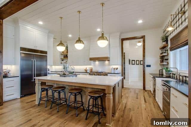 Gourmet Kitchen with Matte Black KitchenAid Appliances