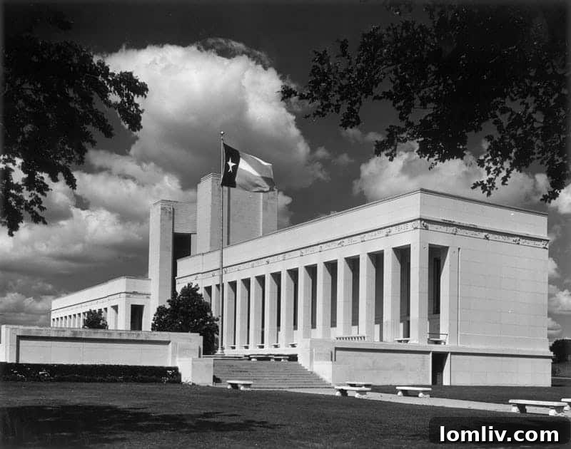 The Dallas Historical Society: Safeguarding the Hall of State's Legacy 3 The imposing front facade of the Hall of State with its grand entrance and architectural details