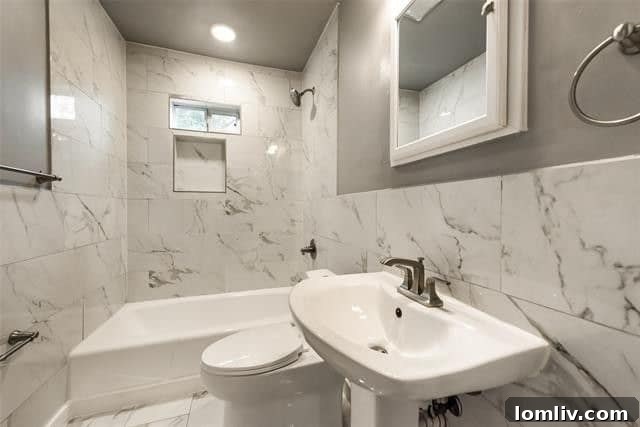 Inviting Bathrooms and a Spacious Outdoor Retreat