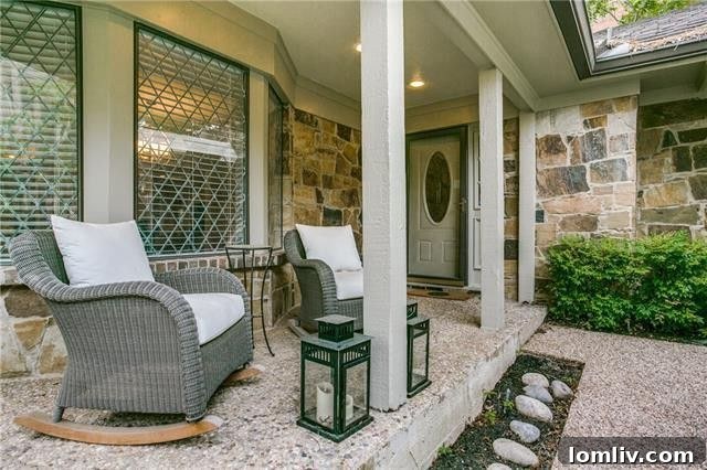 Inviting Sunroom with See-Through Fireplace