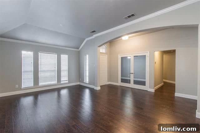A formal dining area with modern decor, ready for family meals or entertaining guests.