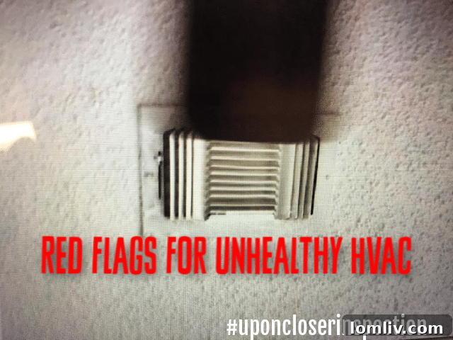 Dirty HVAC Vent with Accumulated Dust