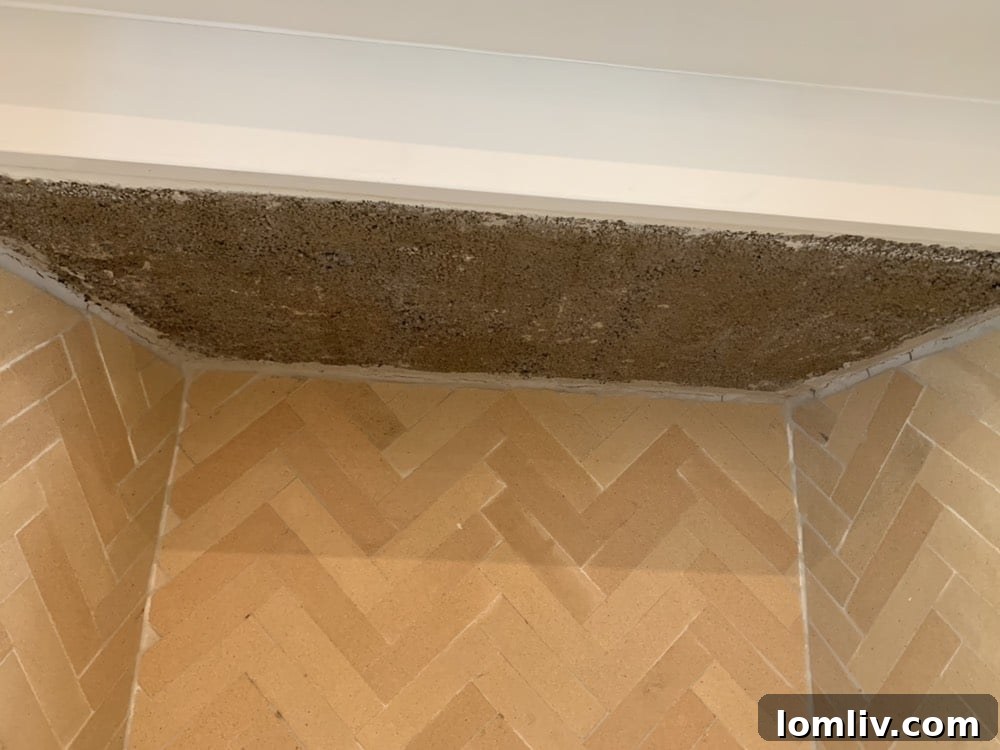 Ventless gas fireplace in a contemporary home, showcasing a design without a traditional flue or chimney.