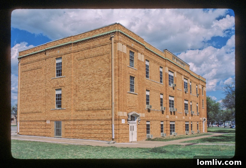 Historic school building at 5100 El Campo Avenue in Fort Worth