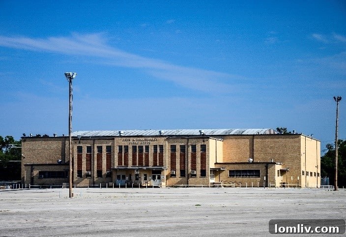 Architectural detail of an old school building