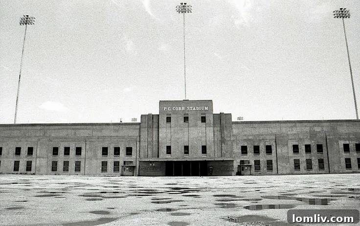 Possibly the only remaining historic image of P.C. Cobb Stadium
