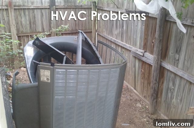 Professional home inspector examining an exterior HVAC unit for common issues in North Texas