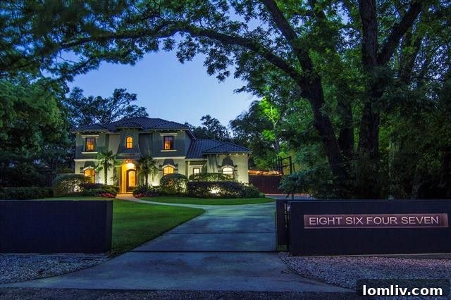 Elegant Entrance of the 8647 Wingate Residence