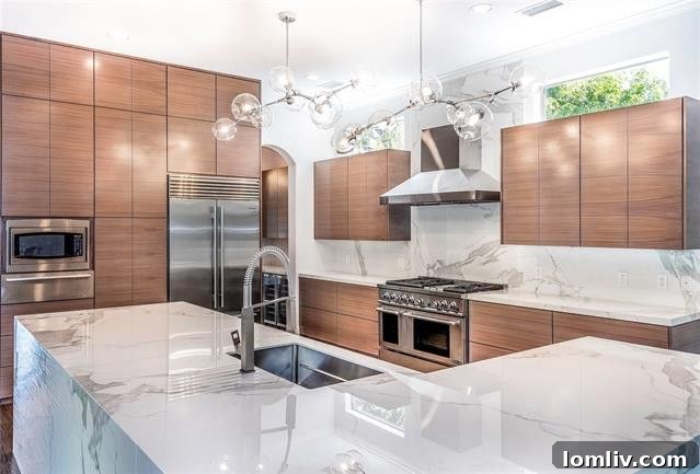 Gourmet Kitchen with Custom Cabinetry and Granite Countertops