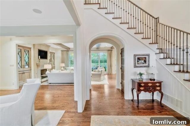 Elegant Foyer with Hardwood Floors