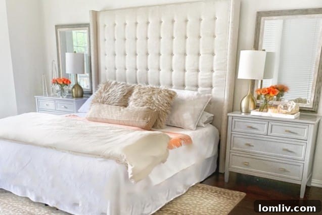 Bedroom transformed with budget-friendly design