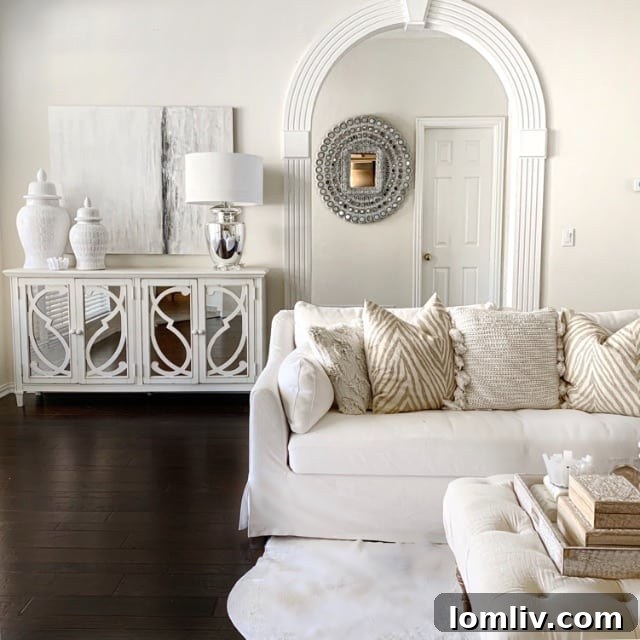 Erin's living room showcasing new favorites