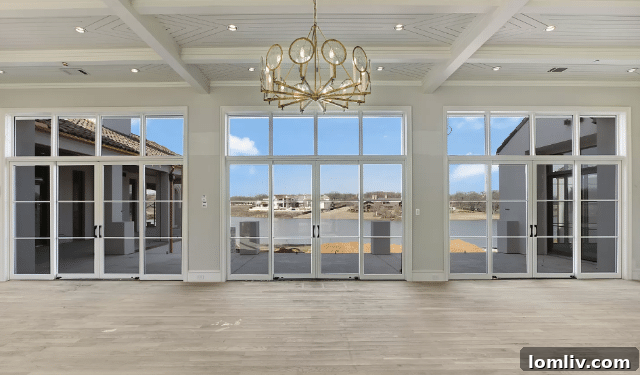 Luxurious exterior and pool area of the Westlake estate at 1876 Lakeshore Drive